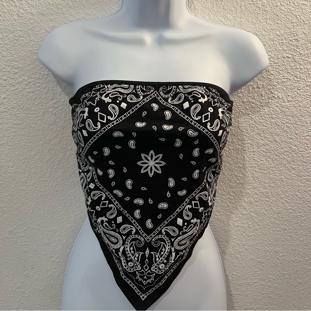 bandana tube top
